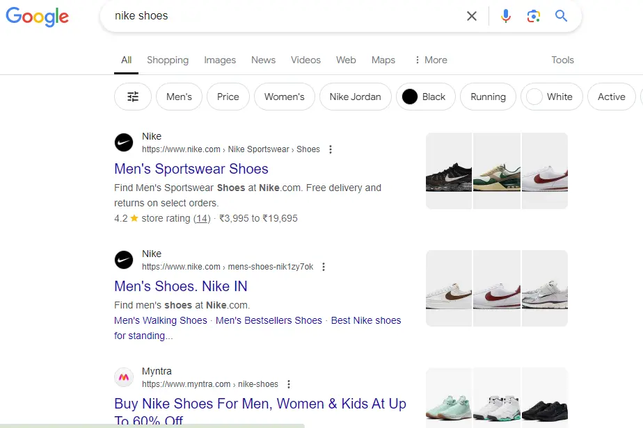 short-tail-keyword-SERP-image