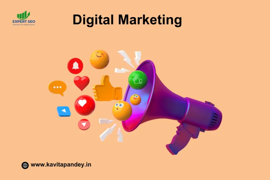  digital -marketing -components including -SEO- social media- email marketing-image